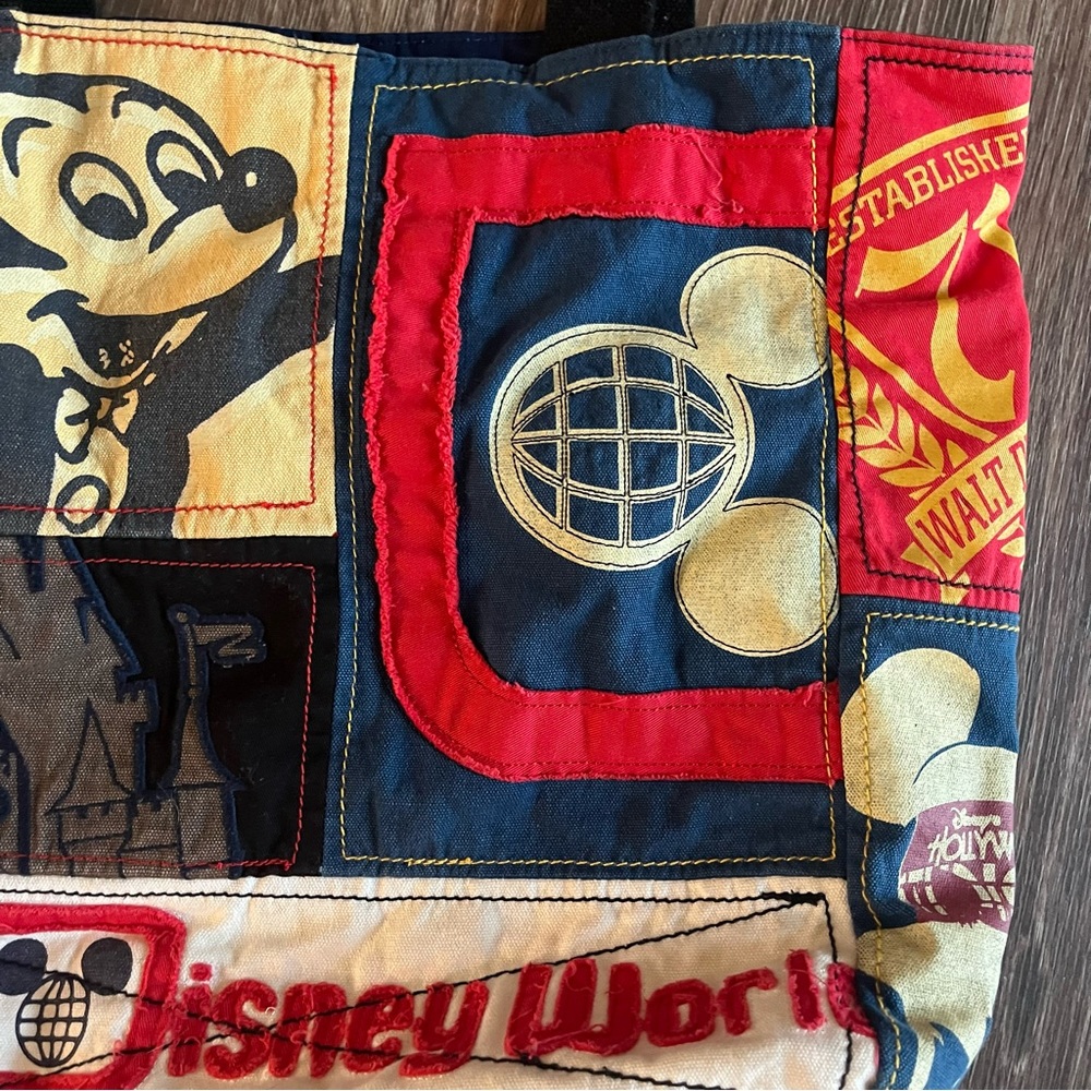 Walt Disney World Patchwork Mickey Multicolored T… - image 2